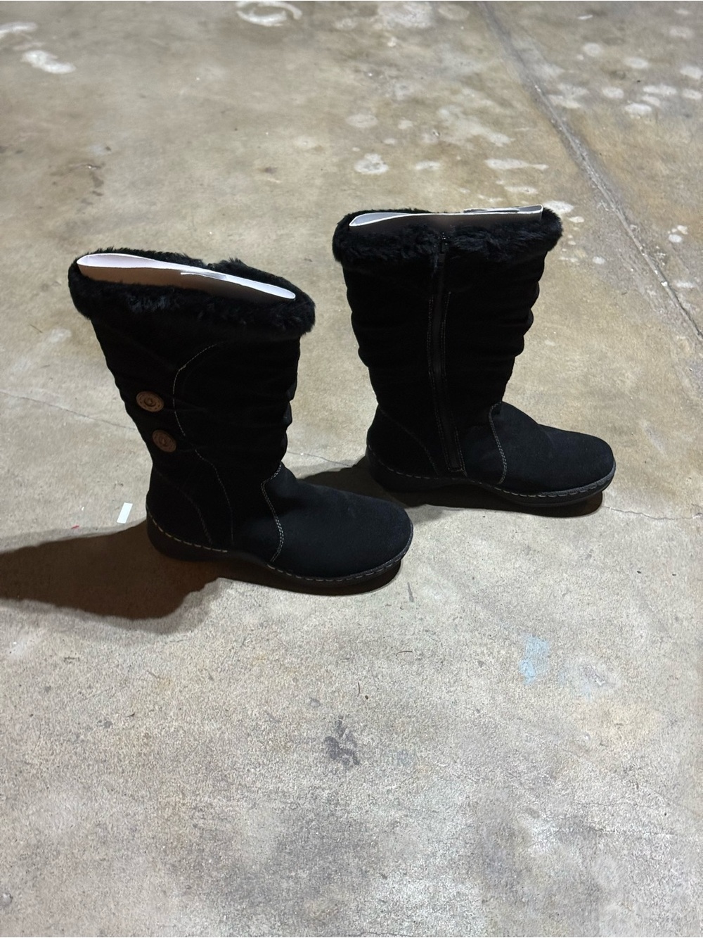 Bass Black Faux-Fur Winter Boots - Picture 2 of 4